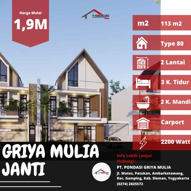 dijual rumah jalan laksda adisucipto