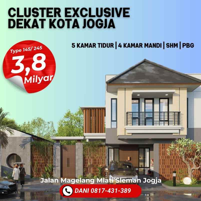 dijual rumah jalan magelang jombor sleman