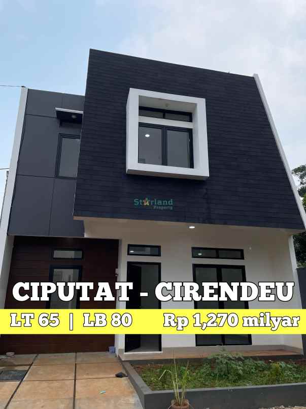 dijual rumah jalan raya ciputat