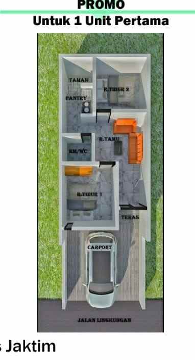 dijual rumah jl bulak ringin cibubur