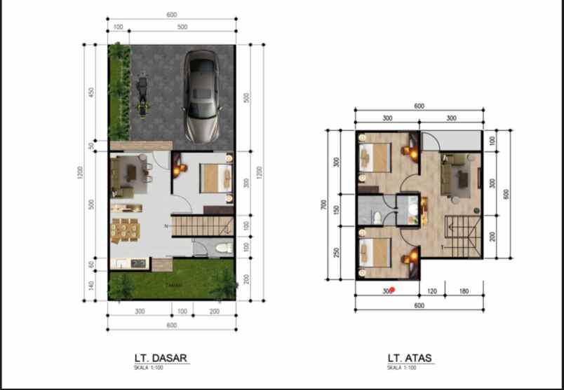 dijual rumah jl bulak wangi ii