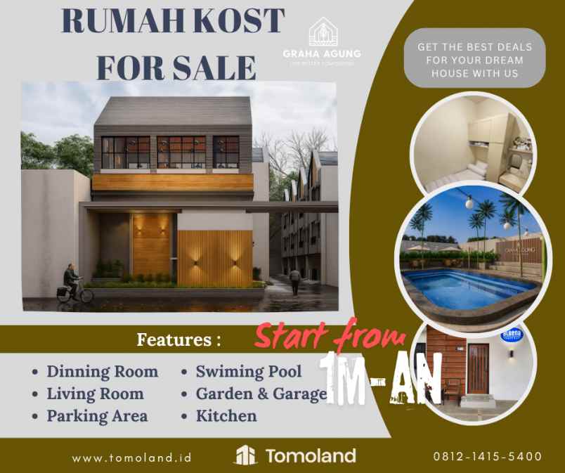 dijual rumah jl chili joyogrand blok