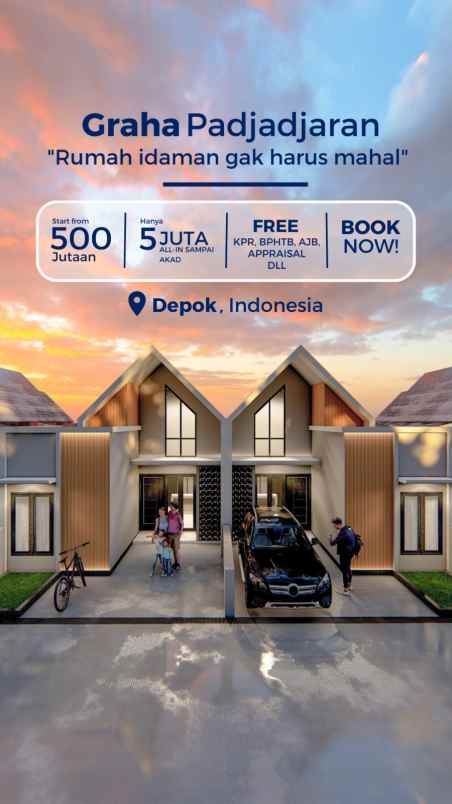 dijual rumah jl h ali sawangan depok