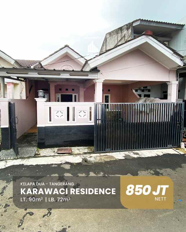 dijual rumah karawaci residence