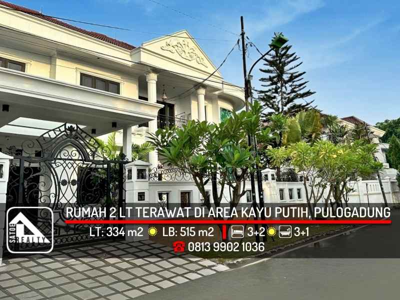 dijual rumah kayu putih pulogadung