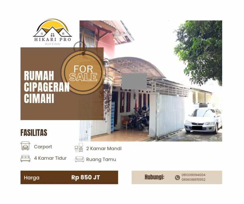 dijual rumah kec cimahi utara