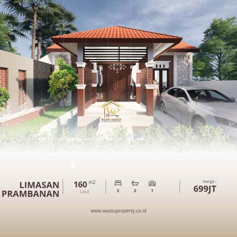 dijual rumah kel pereng kec prambanan