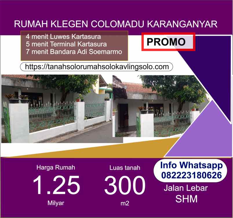 dijual rumah klegen malangjiwan