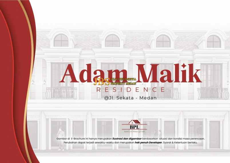 dijual rumah komplek adam malik