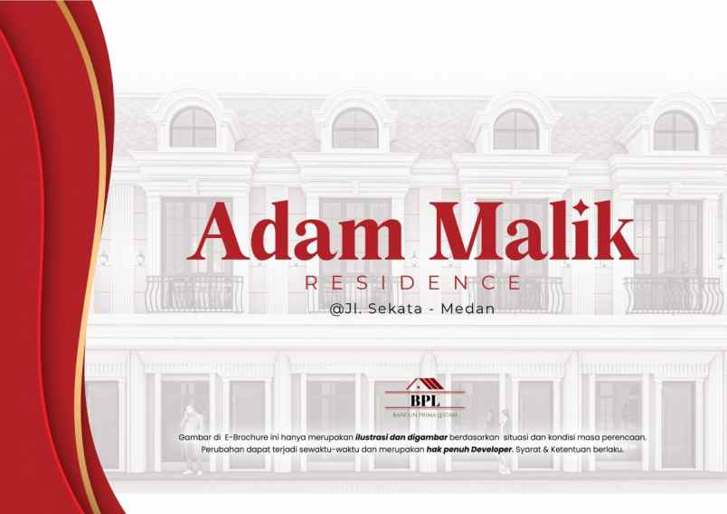 dijual rumah komplek adam malik