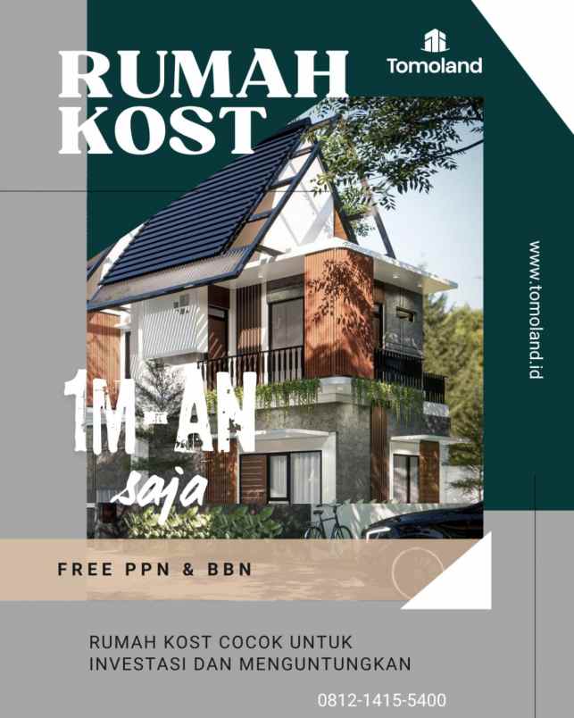 dijual rumah kost eksklusif malang lokasi strategis