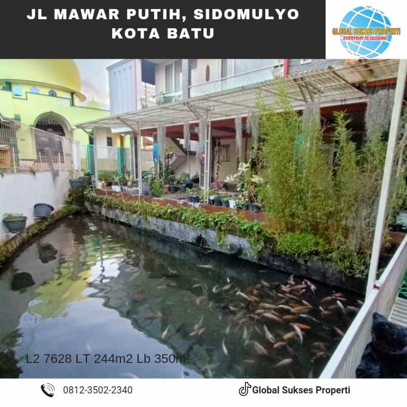 dijual rumah kota batu