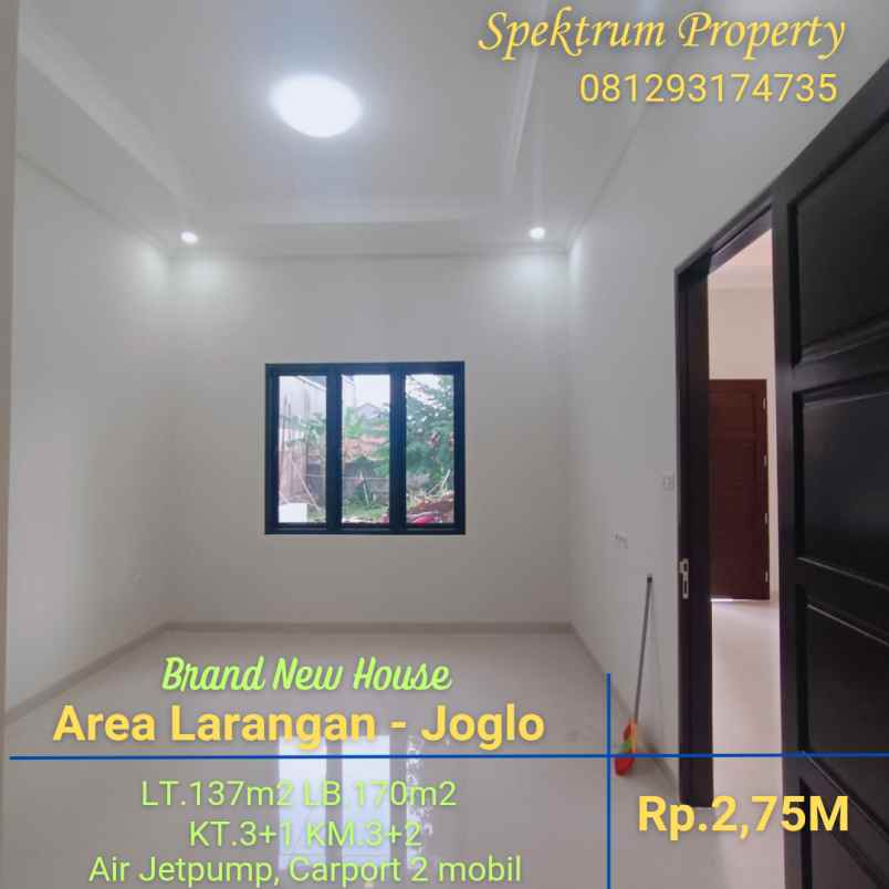 dijual rumah larangan joglo