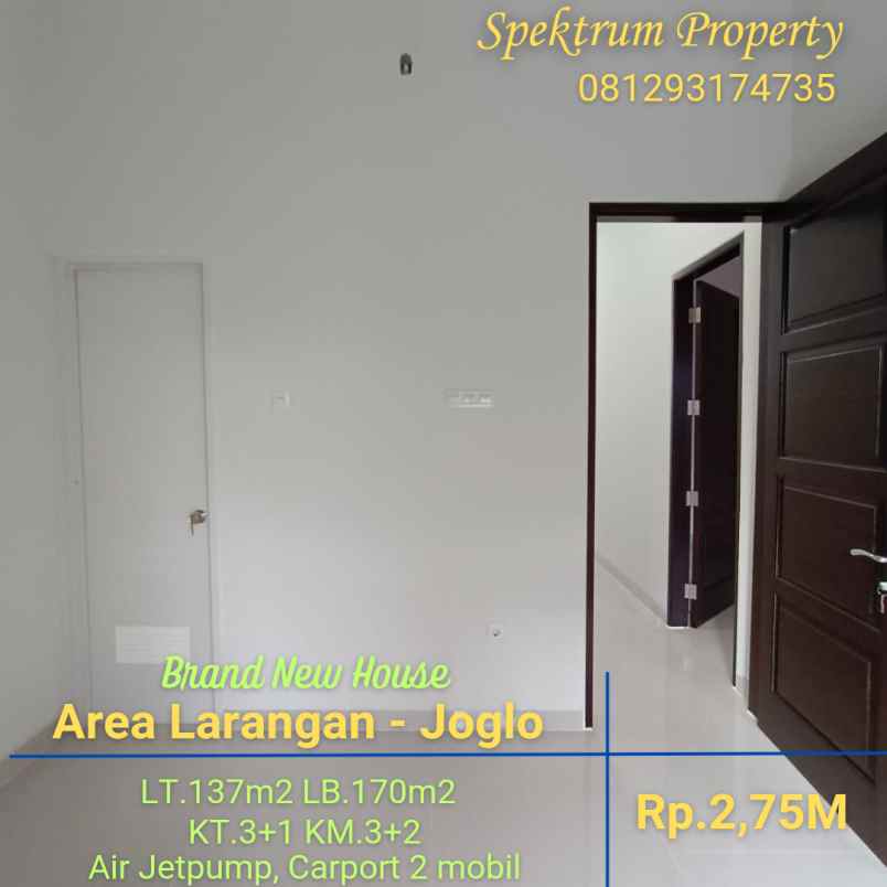 dijual rumah larangan joglo