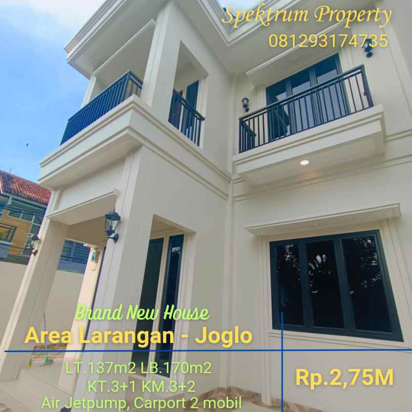 dijual rumah larangan joglo