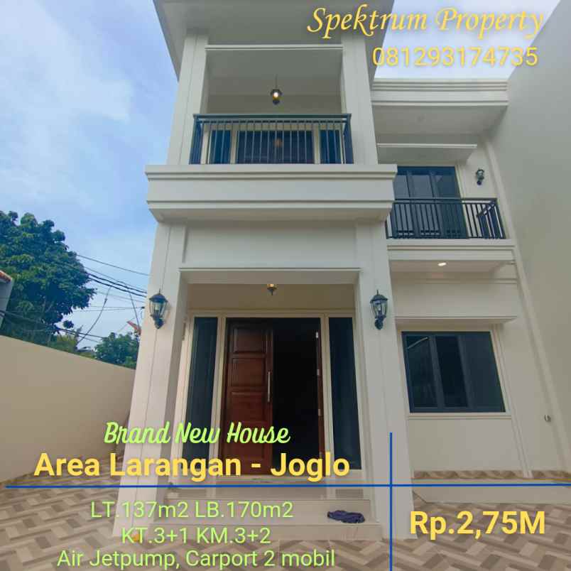 dijual rumah larangan joglo