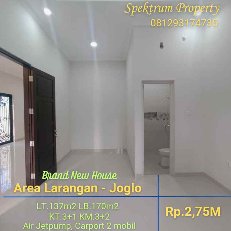 dijual rumah larangan joglo