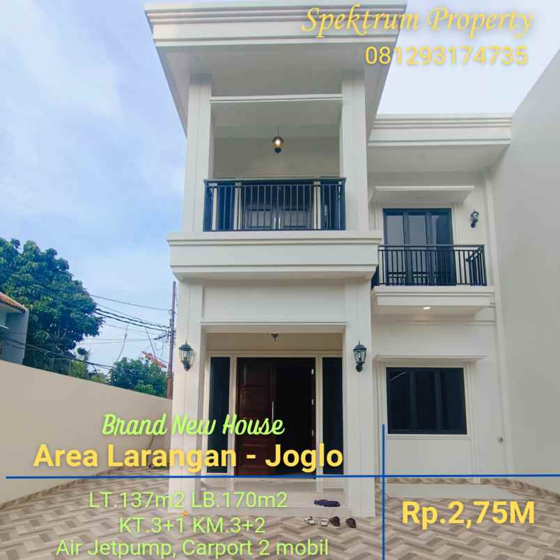 dijual rumah larangan joglo