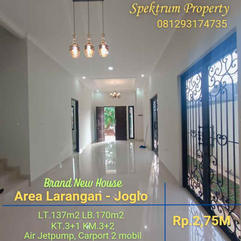 dijual rumah larangan joglo