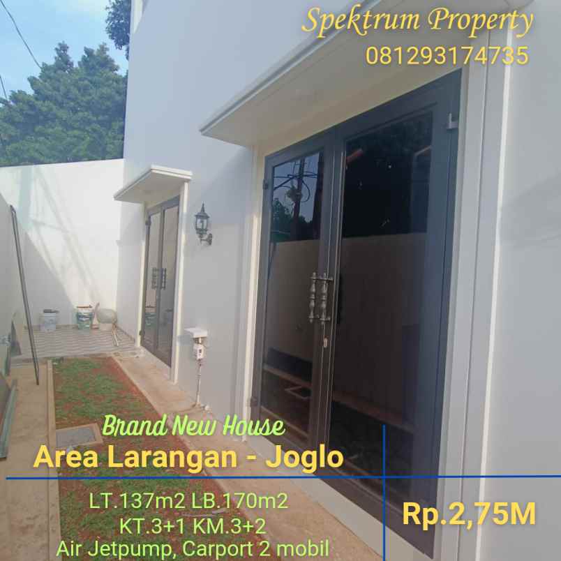 dijual rumah larangan joglo