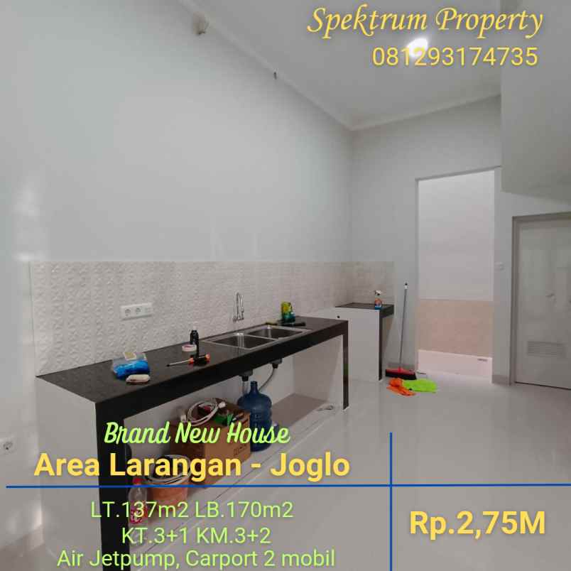 dijual rumah larangan joglo