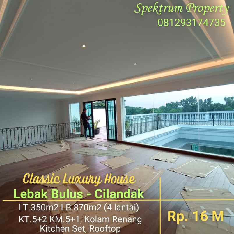 dijual rumah lebak bulus cilandak