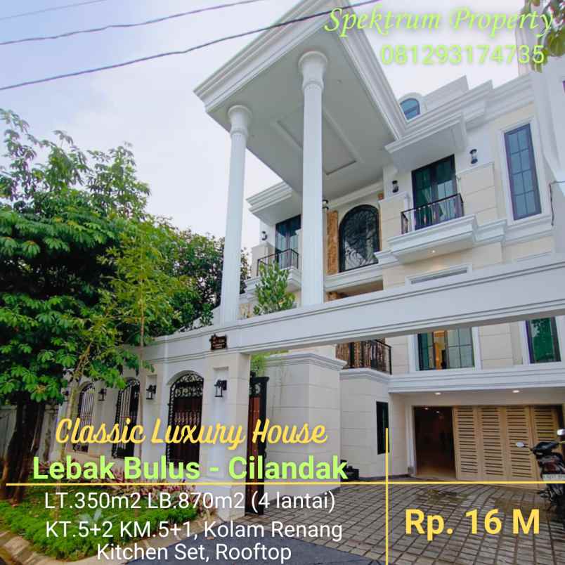 dijual rumah lebak bulus cilandak