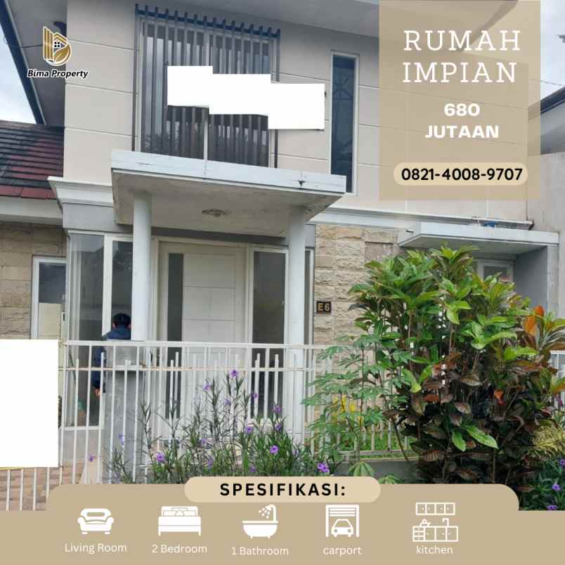 dijual rumah mewah 1 lantai area malang