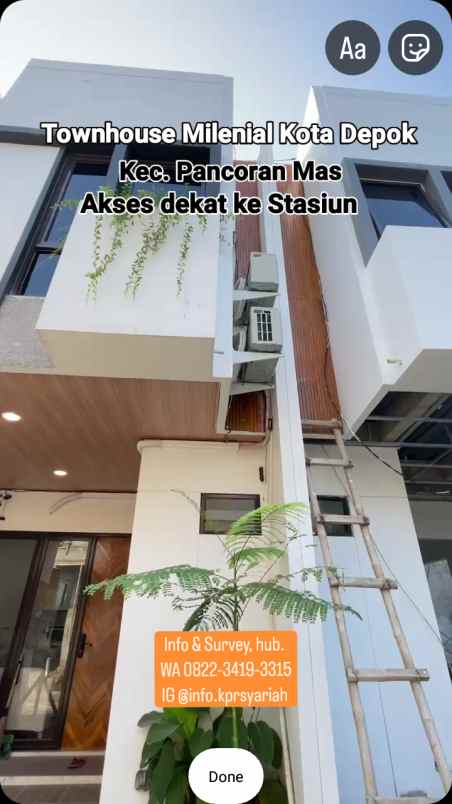 dijual rumah pancoran mas depok