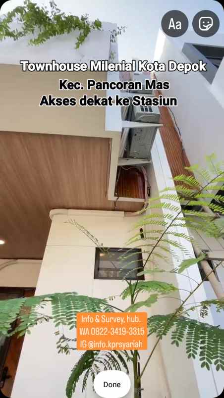 dijual rumah pancoran mas depok