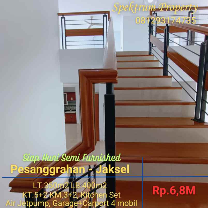 dijual rumah pesanggrahan