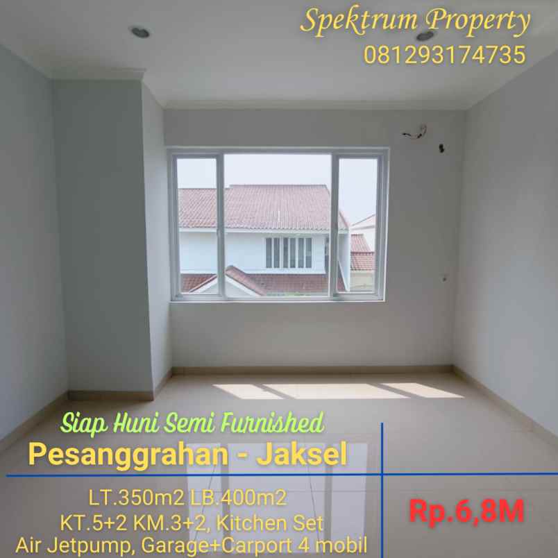 dijual rumah pesanggrahan