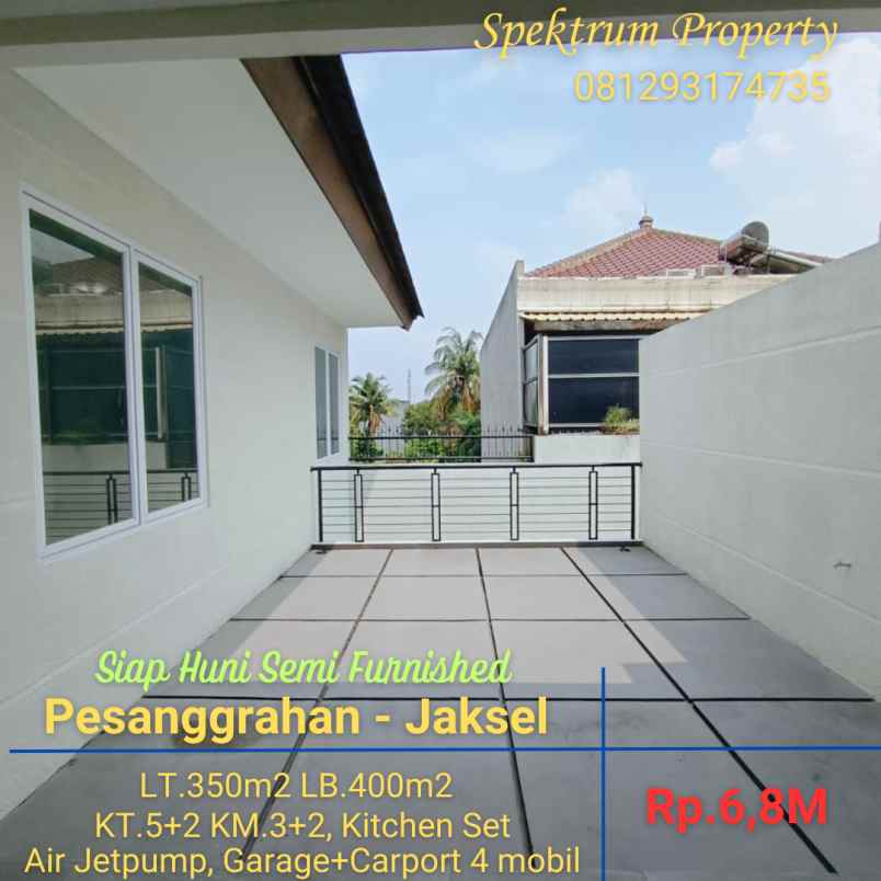 dijual rumah pesanggrahan