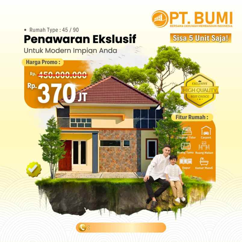 dijual rumah prasung tambak buduran