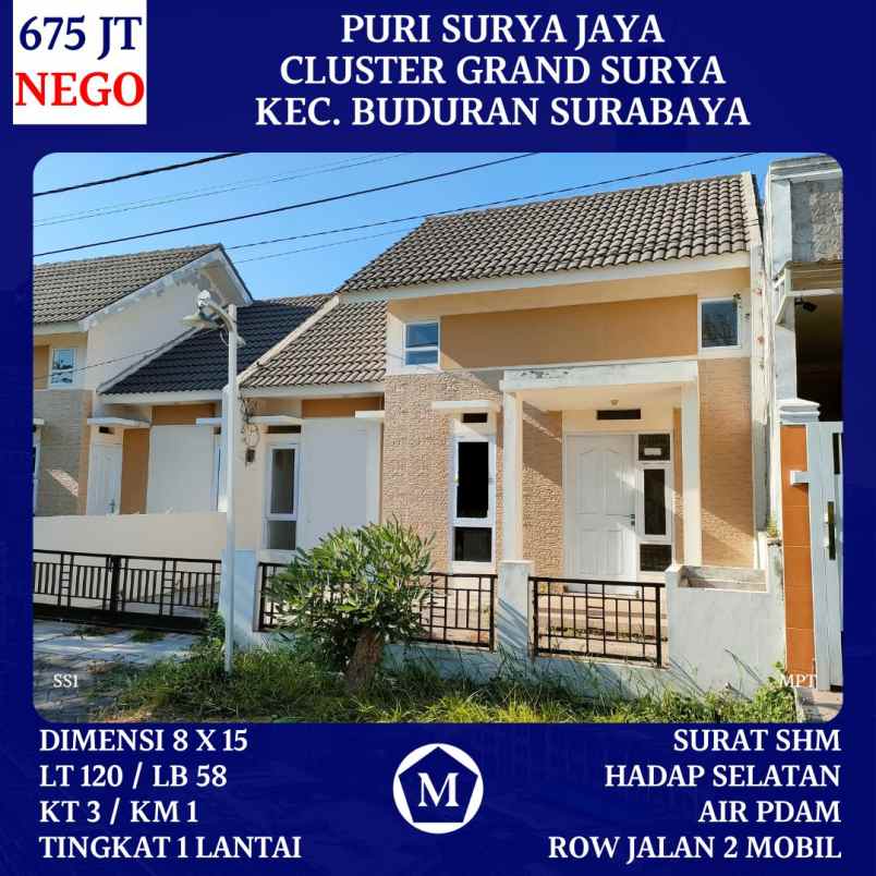 dijual rumah puri surya jaya