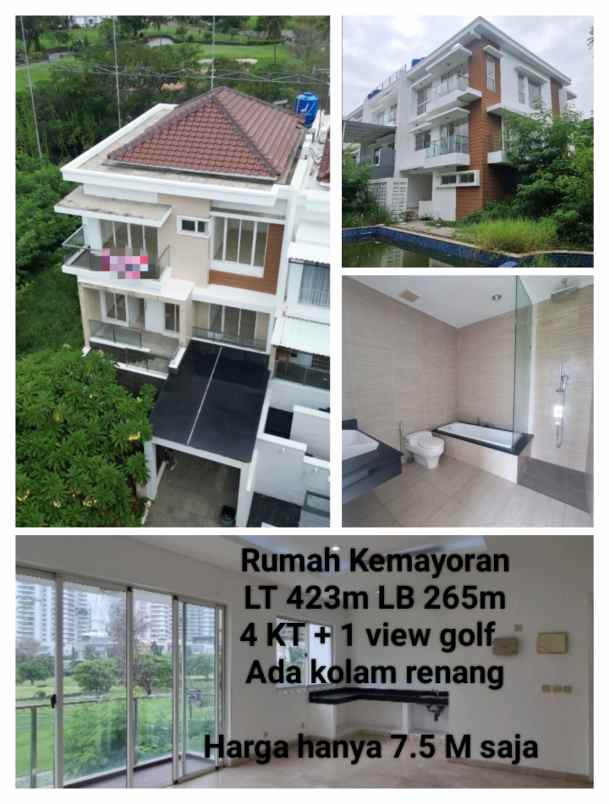dijual rumah rumah kemayoran cluster