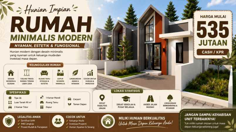 dijual rumah rumah scandinavian kkr 2