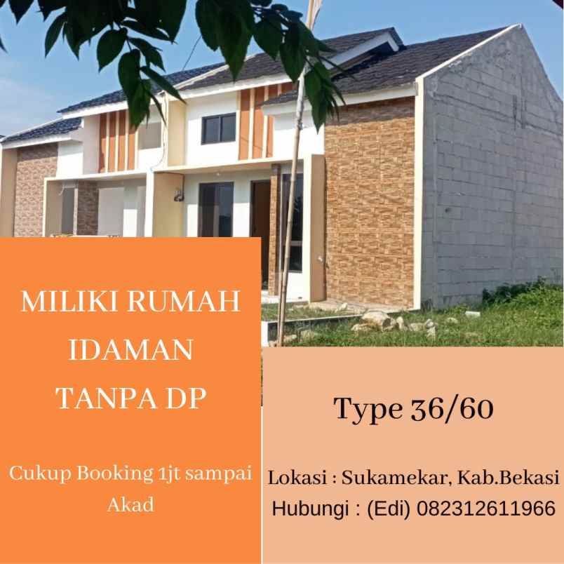 dijual rumah sukamekar kab bekasi jawa