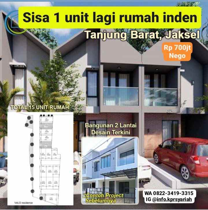 dijual rumah tanjung barat