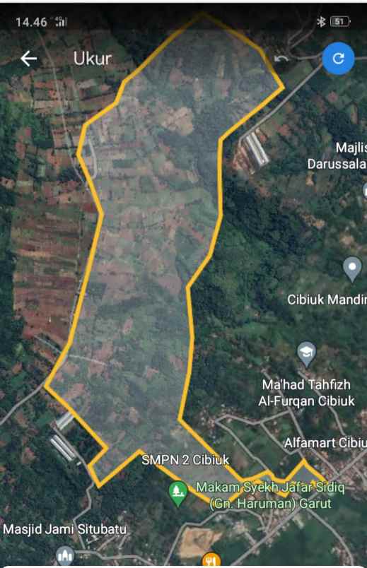 dijual tanah cipareuan cibiuk