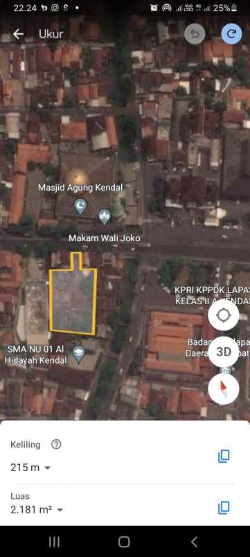 dijual tanah dan bangunan di sukarno hatta kendal