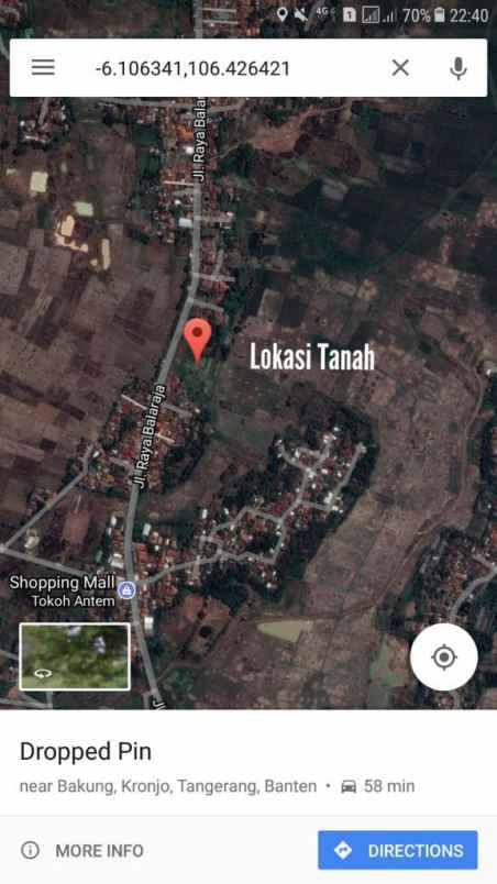 dijual tanah dengan luasan 4ha shm