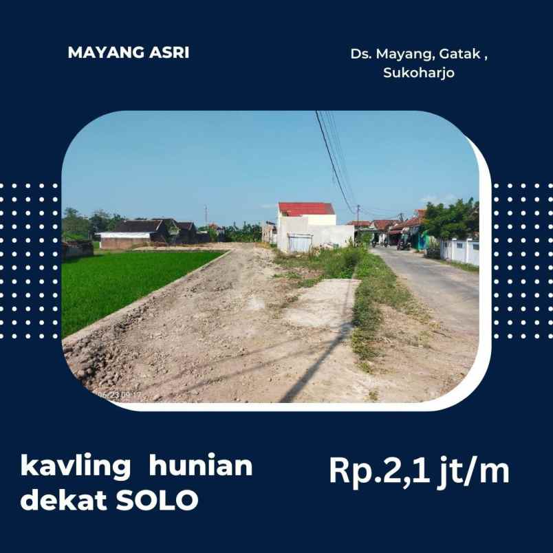 dijual tanah jalan mangesti mayang