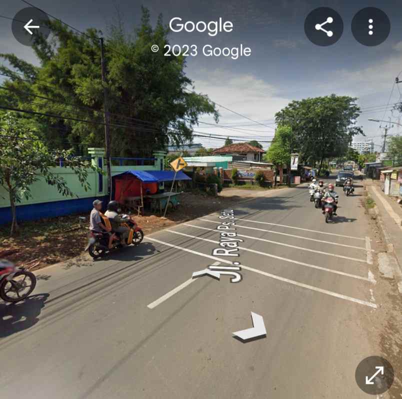 dijual tanah jalan raya setu bekasi