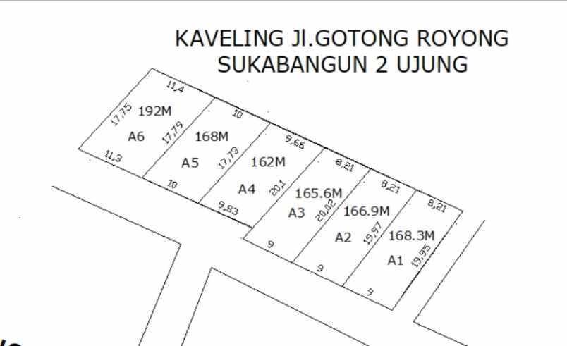 dijual tanah jl gotong royong 4