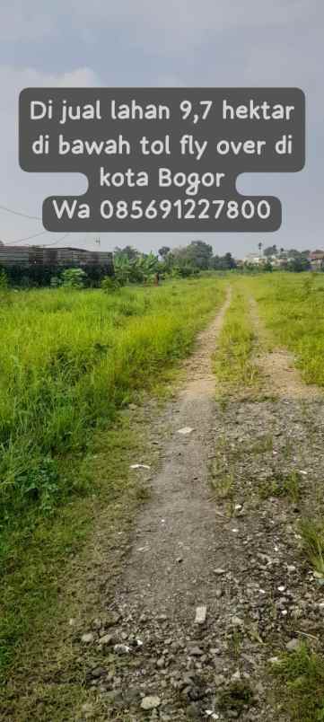 dijual tanah jl soleh iskandar kota bogor