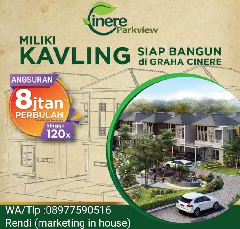 dijual tanah jll cinere parkview graha