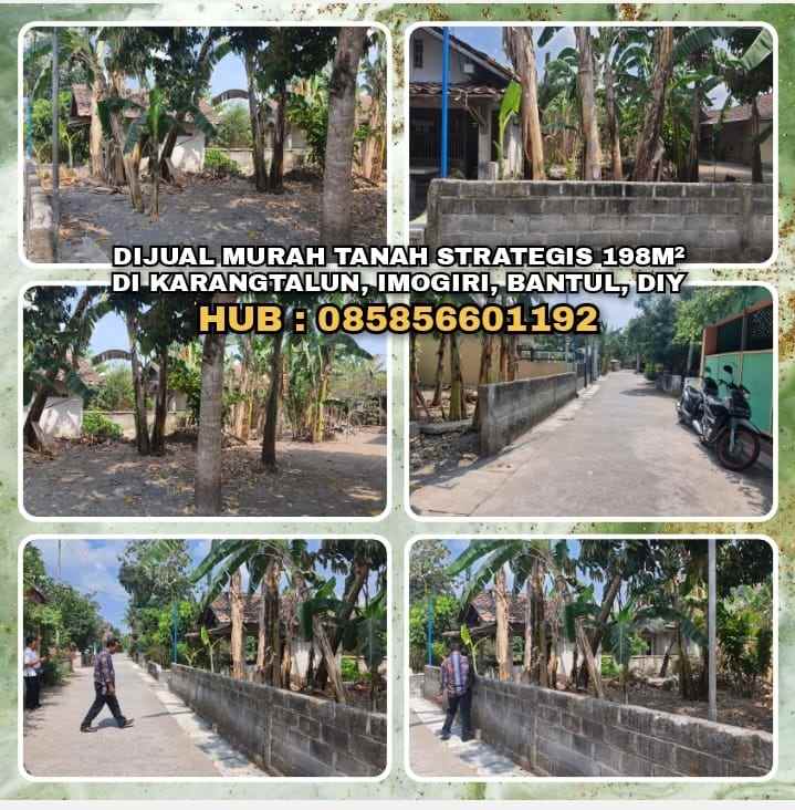 dijual tanah karangtalun imogiri bantul