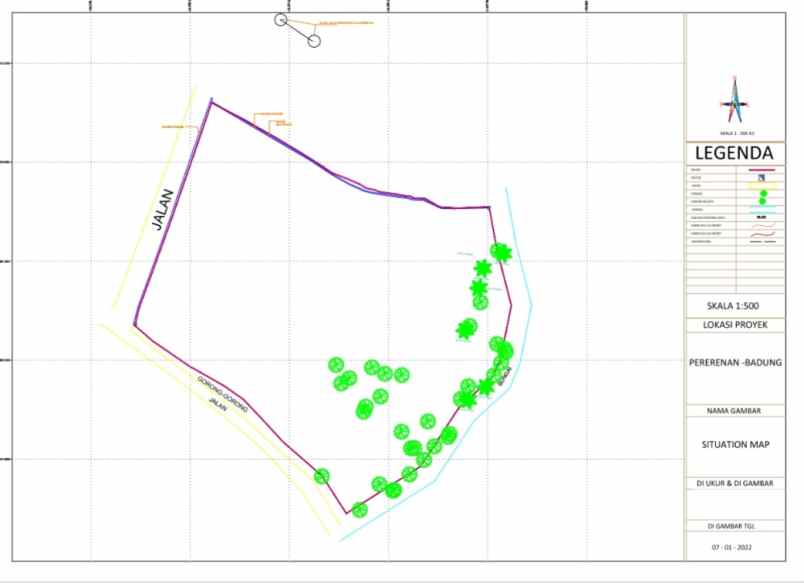 dijual tanah komersial lokasi pererenan