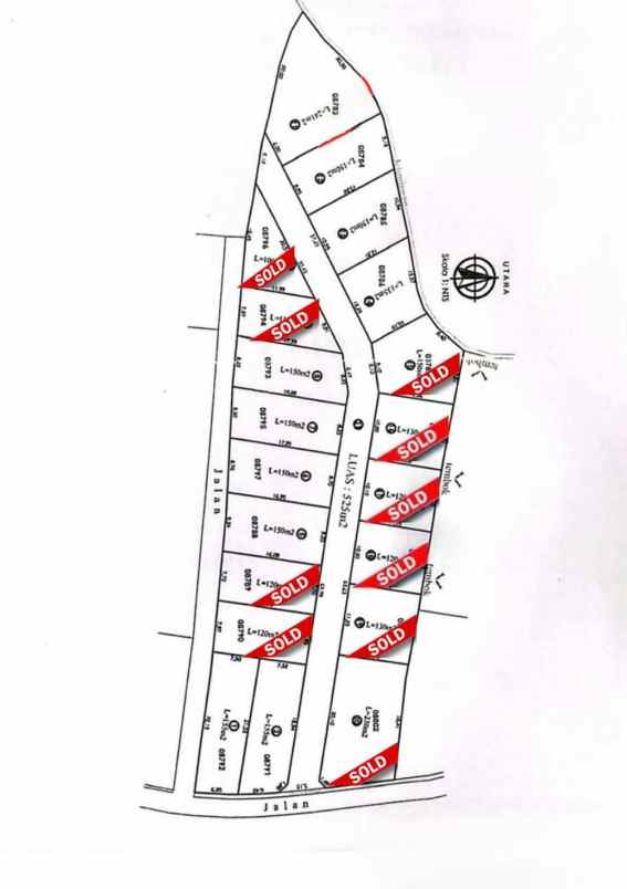 dijual tanah kuta utara